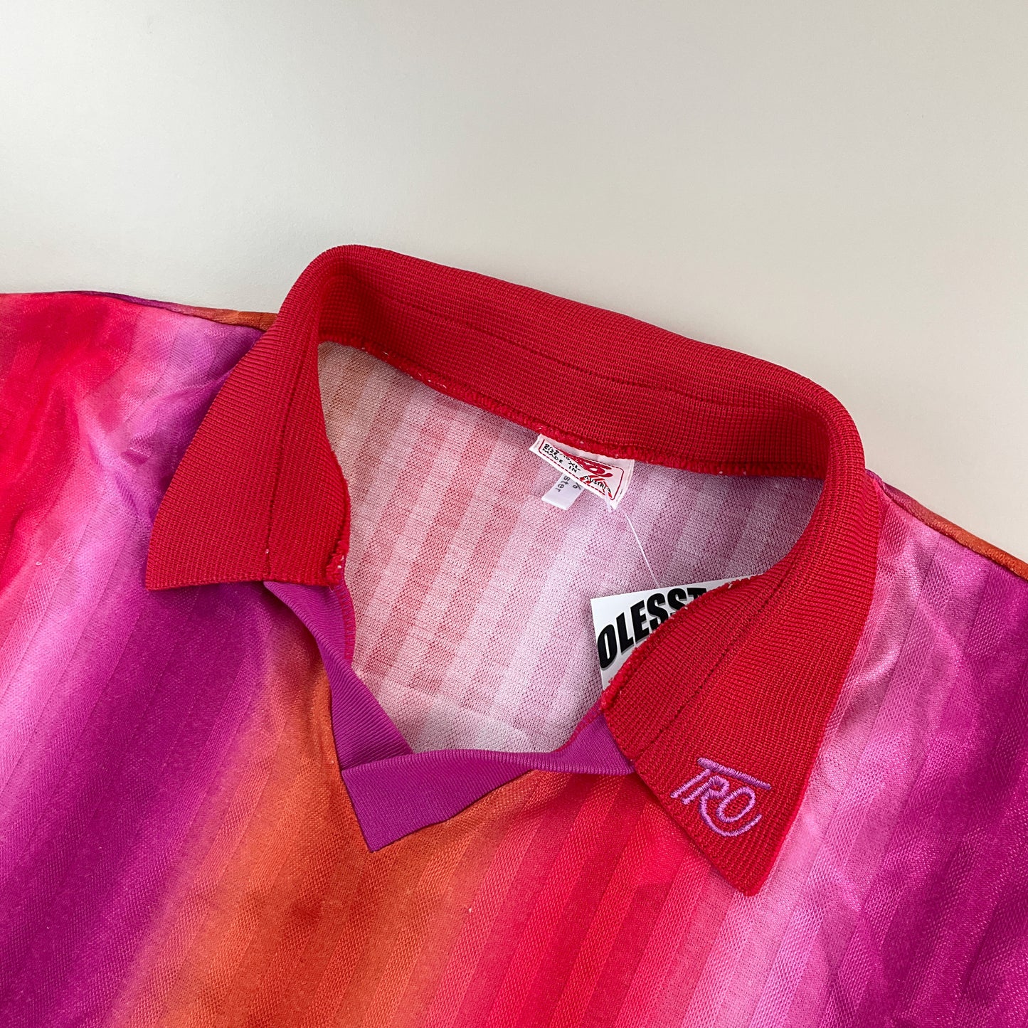 Tro 80s Sport kurzarm Fußball Trikot - XL-TRO-olesstore-vintage-secondhand-shop-austria-österreich