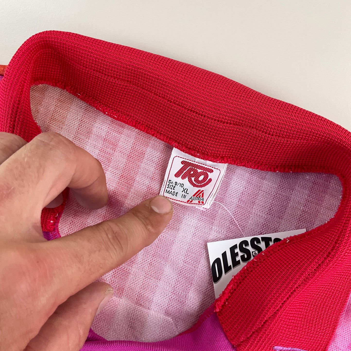 Tro 80s Sport kurzarm Fußball Trikot - XL-TRO-olesstore-vintage-secondhand-shop-austria-österreich