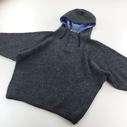 Valentino 90s Button Up Hoodie - XL-VALENTINO-olesstore-vintage-secondhand-shop-austria-österreich