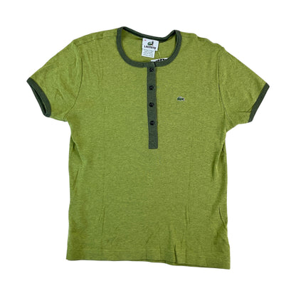 Lacoste Knopf T-Shirt - Damen/44-LACOSTE-olesstore-vintage-secondhand-shop-austria-österreich