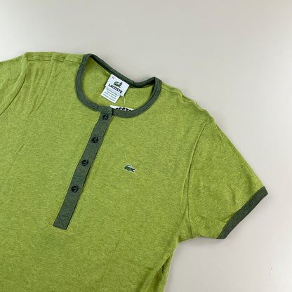 Lacoste Knopf T-Shirt - Damen/44-LACOSTE-olesstore-vintage-secondhand-shop-austria-österreich