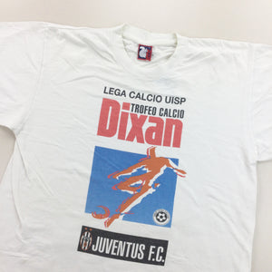 Dixan Juventus Turin Lega Calcio Uisp T-Shirt - Large-TEXI-olesstore-vintage-secondhand-shop-austria-österreich