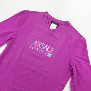 Versace Deadstock Long T-Shirt - Women/L-VERSACE-olesstore-vintage-secondhand-shop-austria-österreich
