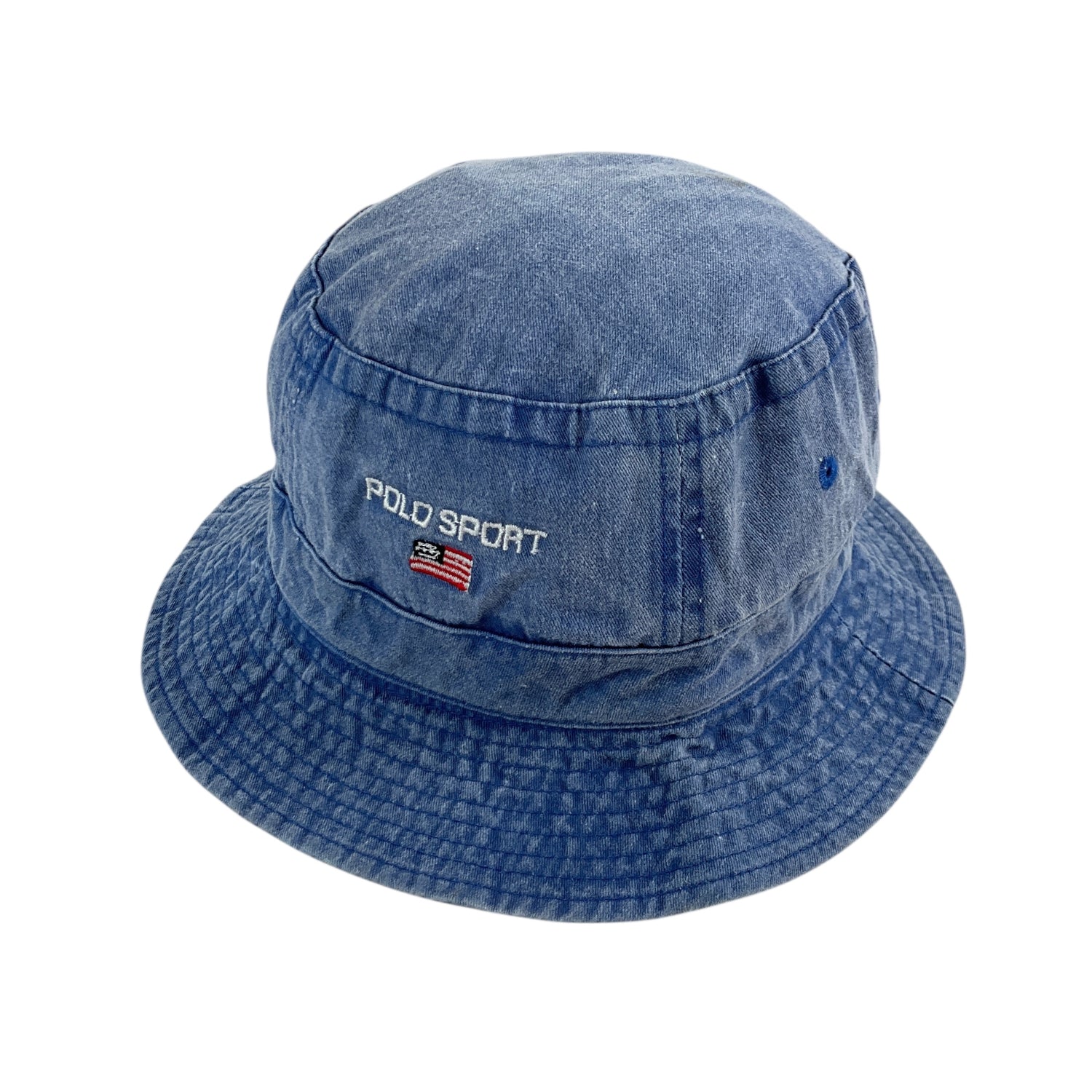 Ralph Lauren Polo Sport Denim Bucket Hat - S/M-RALPH LAUREN-olesstore-vintage-secondhand-shop-austria-österreich