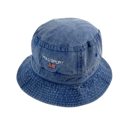 Ralph Lauren Polo Sport Denim Bucket Hat - S/M-RALPH LAUREN-olesstore-vintage-secondhand-shop-austria-österreich