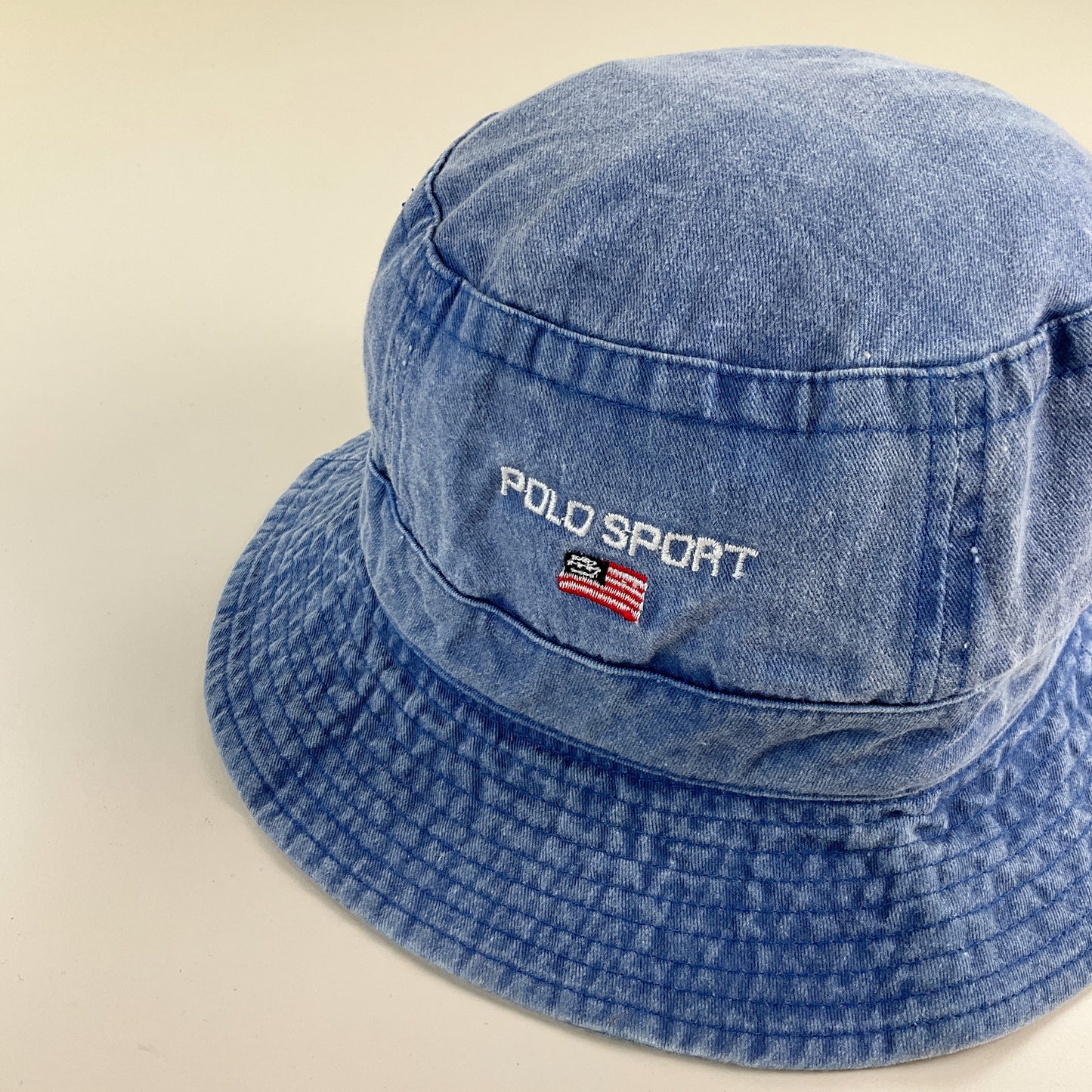 Ralph Lauren Polo Sport Denim Bucket Hat - S/M-RALPH LAUREN-olesstore-vintage-secondhand-shop-austria-österreich