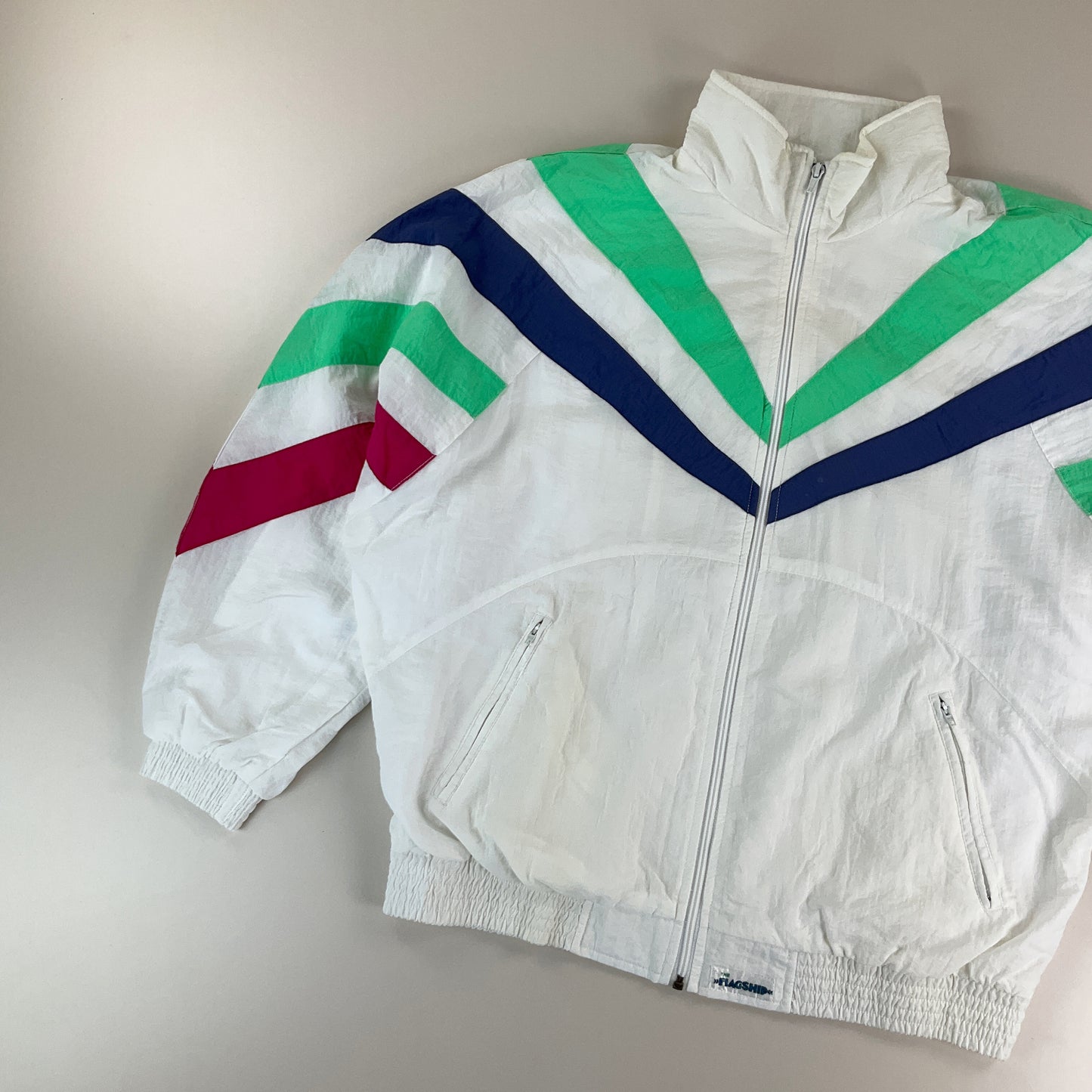 Flagship 90s Retro Jacke - Medium-Flagship-olesstore-vintage-secondhand-shop-austria-österreich
