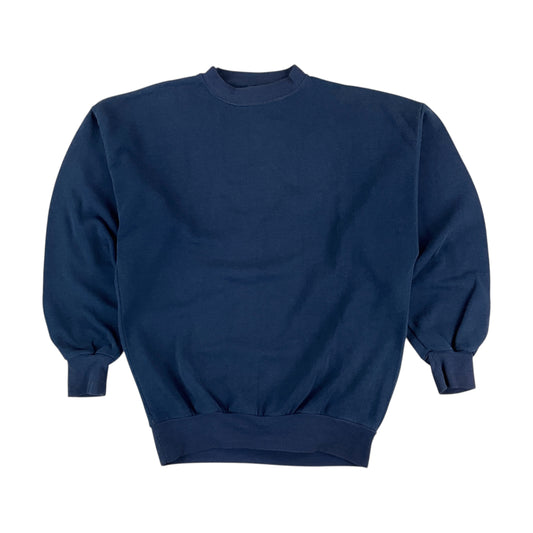 Plain 90s Sweatshirt - Large-HANES-olesstore-vintage-secondhand-shop-austria-österreich