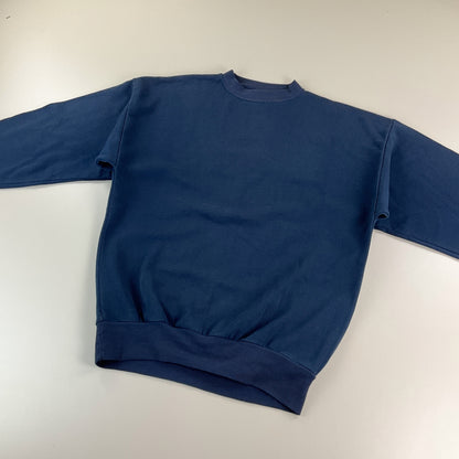Plain 90s Sweatshirt - Large-HANES-olesstore-vintage-secondhand-shop-austria-österreich
