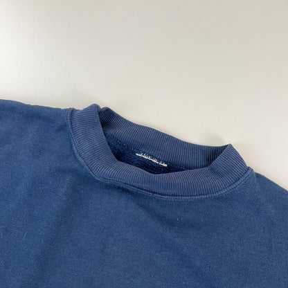 Plain 90s Sweatshirt - Large-HANES-olesstore-vintage-secondhand-shop-austria-österreich