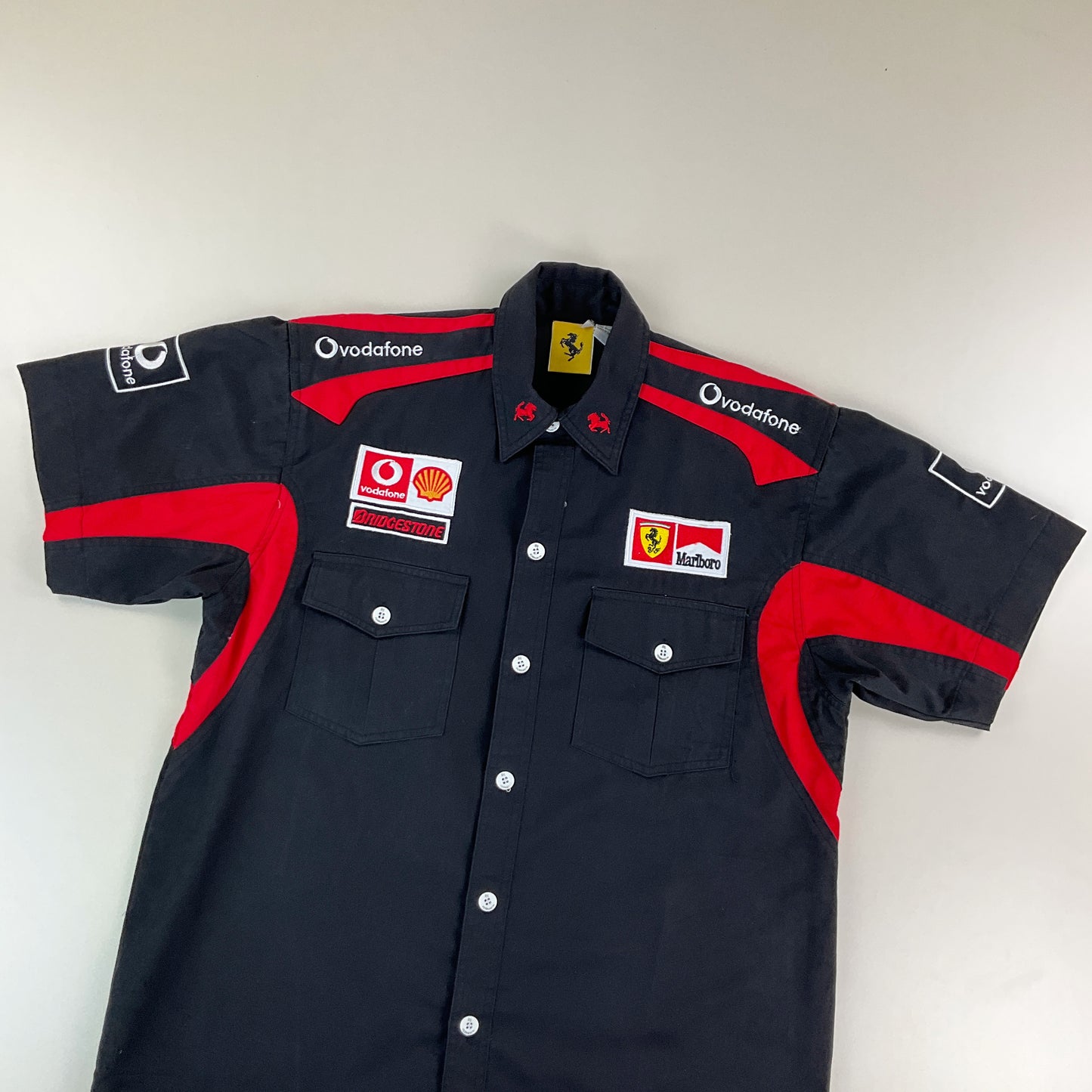 Ferrari 90s Hemd - XL-FERRARI-olesstore-vintage-secondhand-shop-austria-österreich