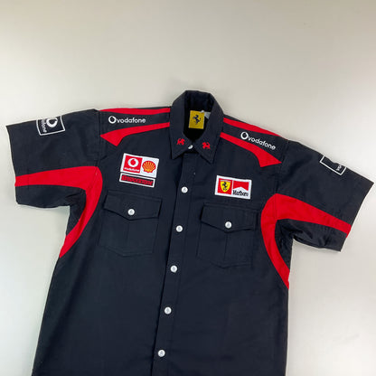 Ferrari 90s Hemd - XL-FERRARI-olesstore-vintage-secondhand-shop-austria-österreich