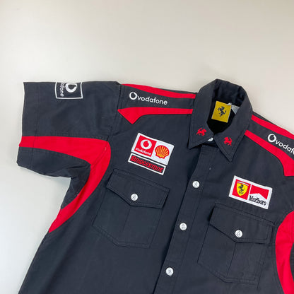 Ferrari 90s Hemd - XL-FERRARI-olesstore-vintage-secondhand-shop-austria-österreich