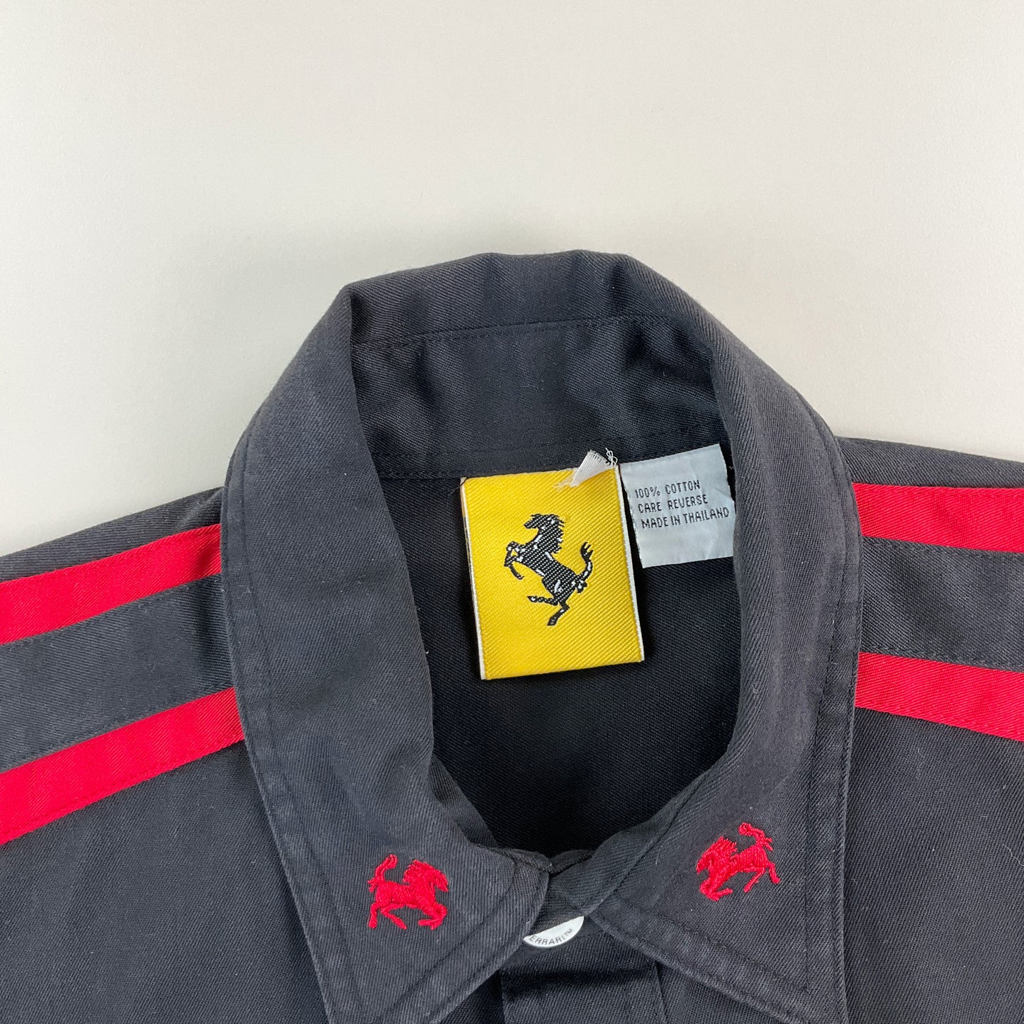 Ferrari 90s Hemd - XL-FERRARI-olesstore-vintage-secondhand-shop-austria-österreich
