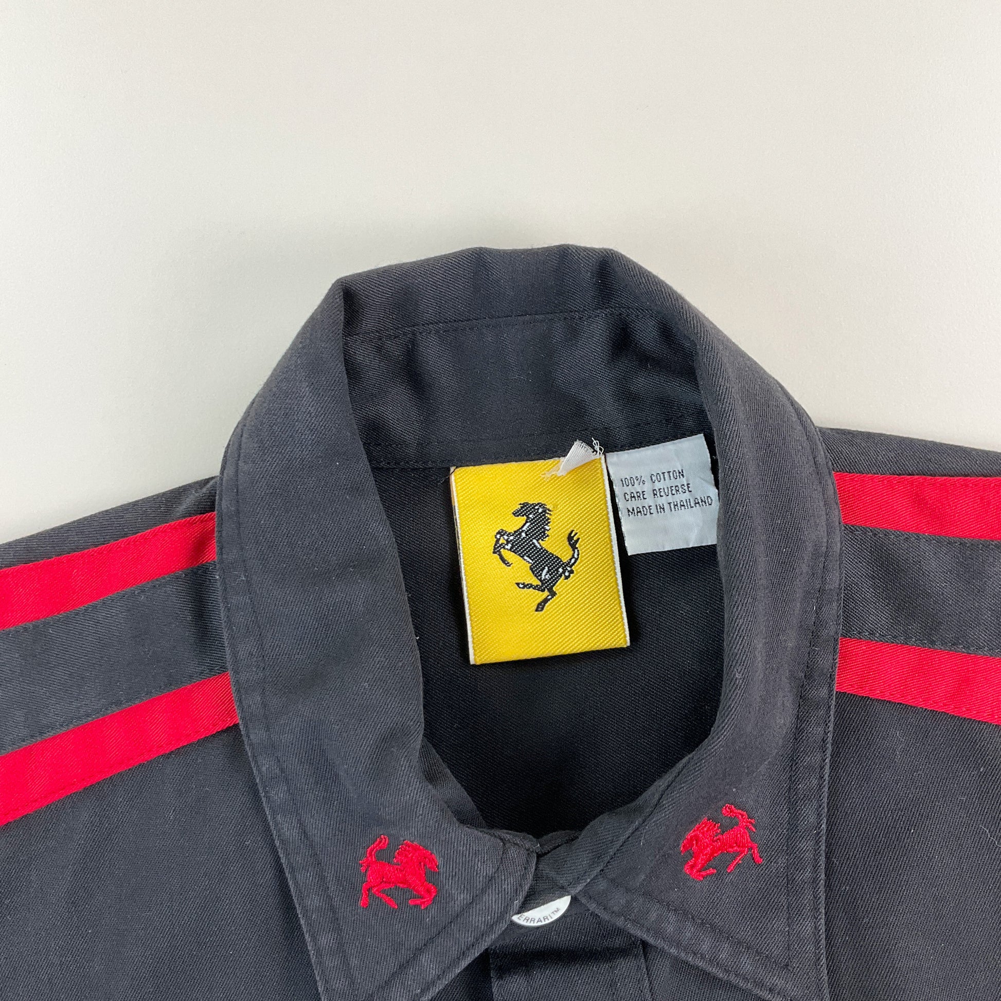 Ferrari 90s Hemd - XL-FERRARI-olesstore-vintage-secondhand-shop-austria-österreich