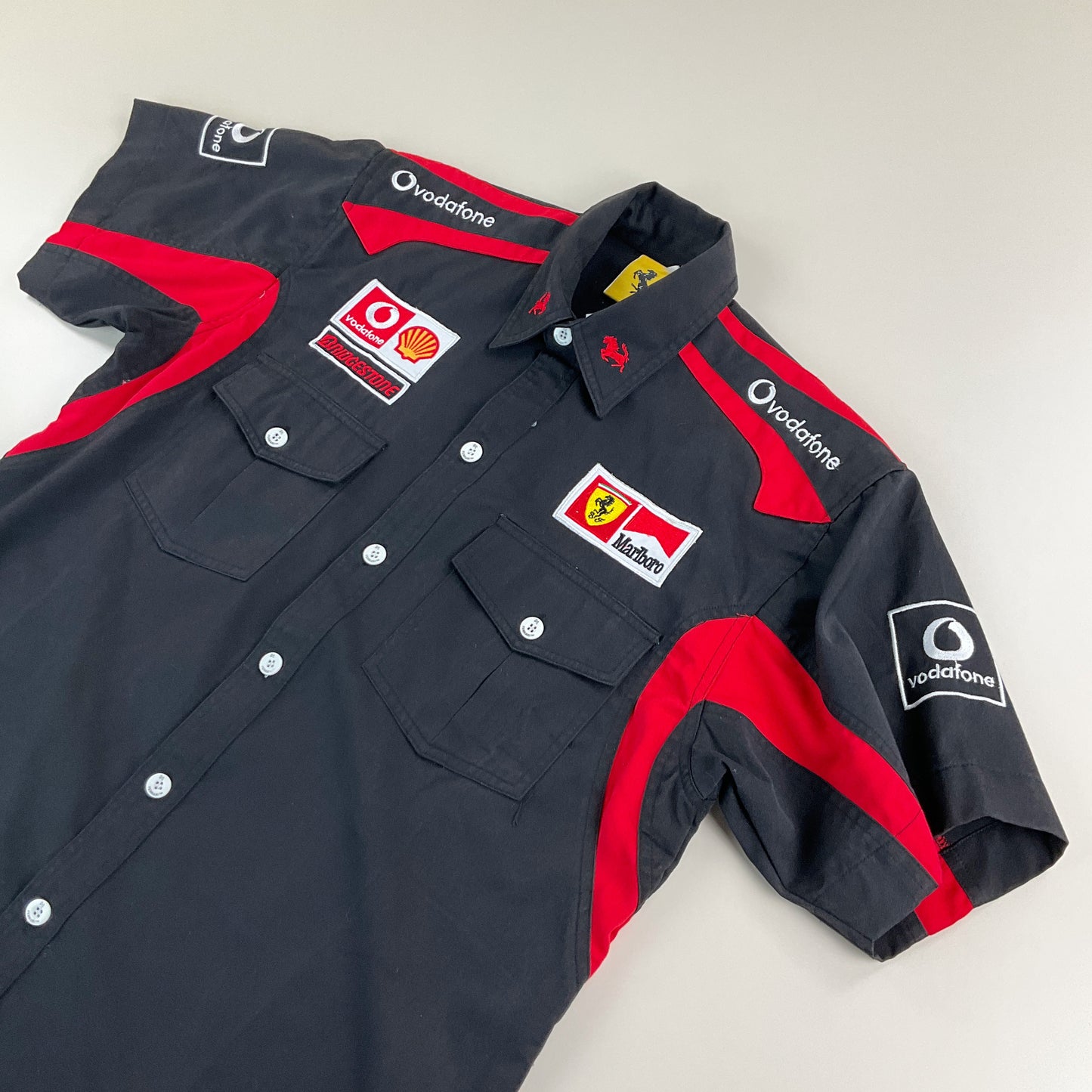 Ferrari 90s Hemd - XL-FERRARI-olesstore-vintage-secondhand-shop-austria-österreich