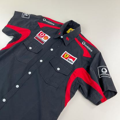 Ferrari 90s Hemd - XL-FERRARI-olesstore-vintage-secondhand-shop-austria-österreich