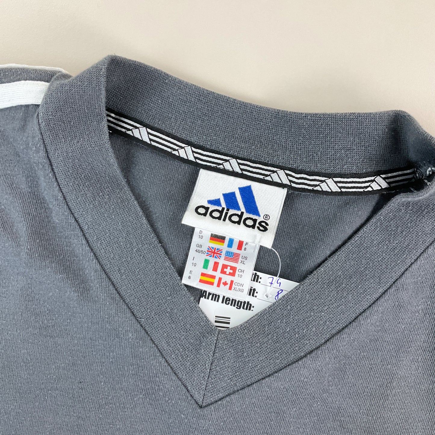 Adidas 90s Basic T-Shirt - XL-ADIDAS-olesstore-vintage-secondhand-shop-austria-österreich