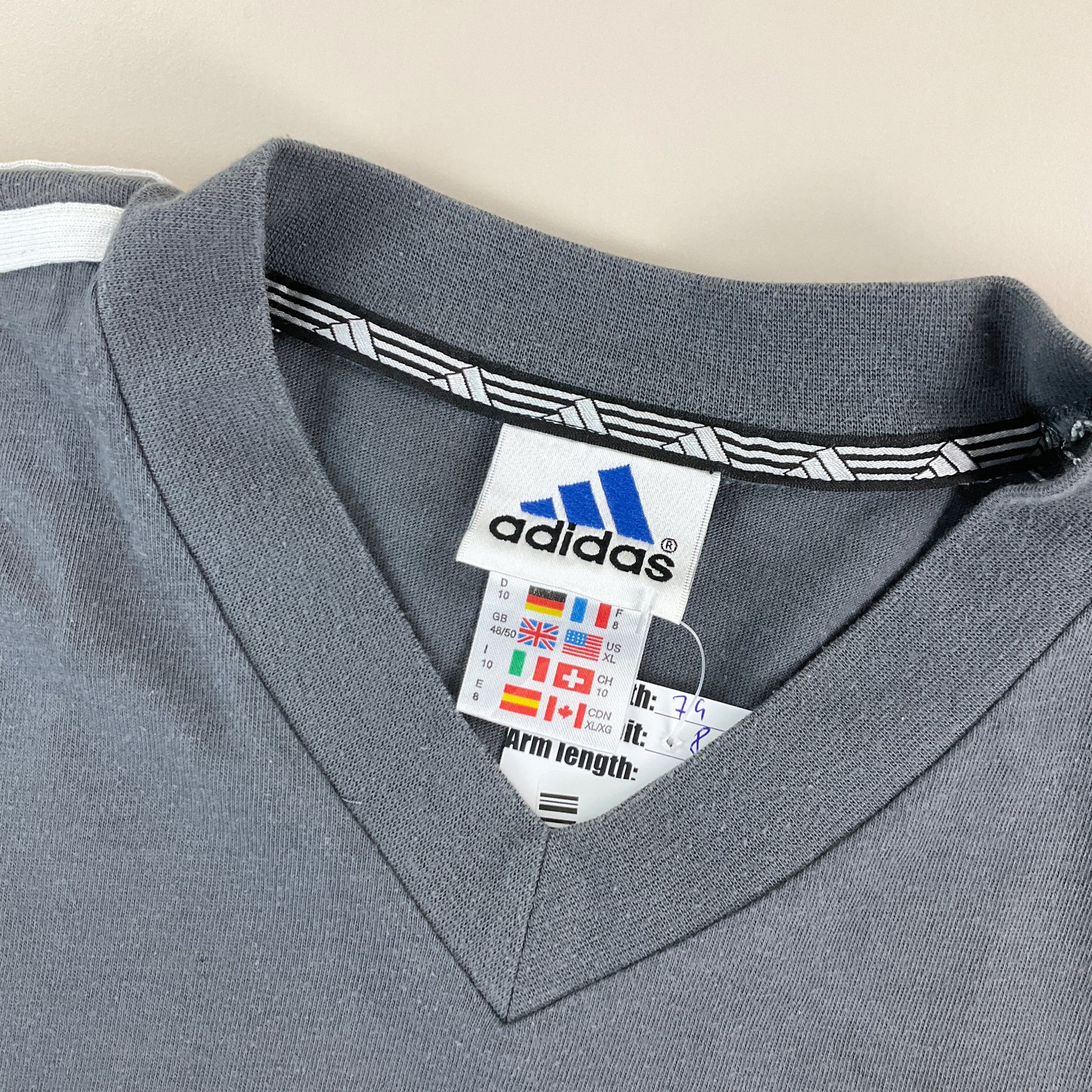 Adidas 90s Basic T-Shirt - XL-ADIDAS-olesstore-vintage-secondhand-shop-austria-österreich