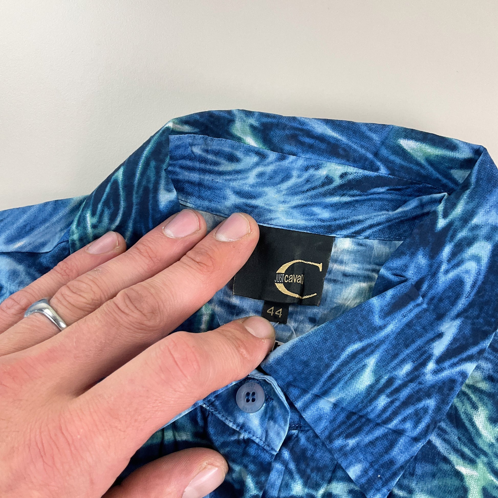 Roberto Just Cavalli Y2K Hemd - 44/Damen-ROBERTO CAVALLI-olesstore-vintage-secondhand-shop-austria-österreich