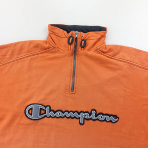 Champion 1/4 Sweatshirt - Medium-Champion-olesstore-vintage-secondhand-shop-austria-österreich