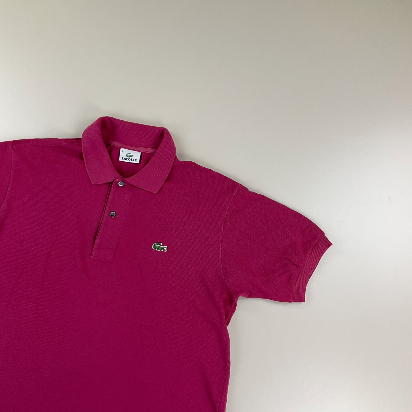 Lacoste Basic Polo Shirt - 4/Medium-LACOSTE-olesstore-vintage-secondhand-shop-austria-österreich