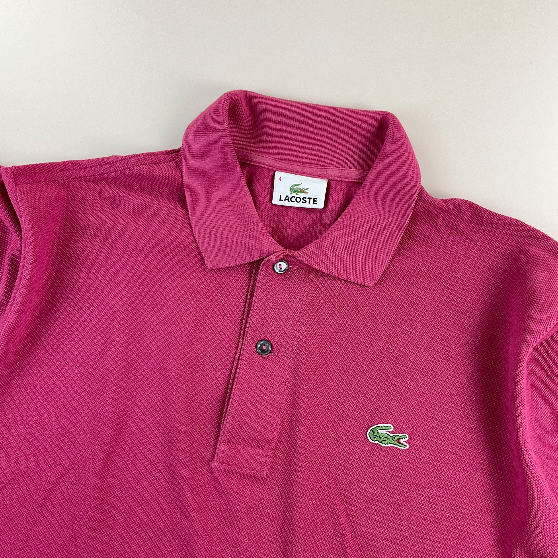Lacoste Basic Polo Shirt - 4/Medium-LACOSTE-olesstore-vintage-secondhand-shop-austria-österreich