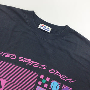Fila 90s United States Open T-Shirt - XL-FILA-olesstore-vintage-secondhand-shop-austria-österreich