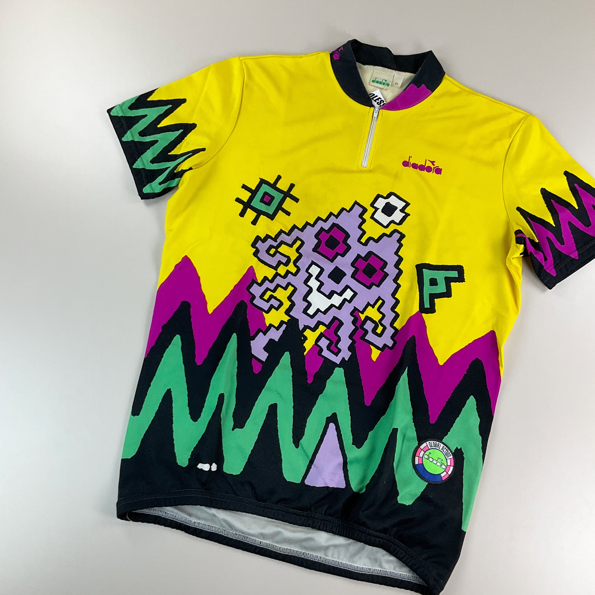 Diadora 90s Rennrad Trikot - Large-DIADORA-olesstore-vintage-secondhand-shop-austria-österreich