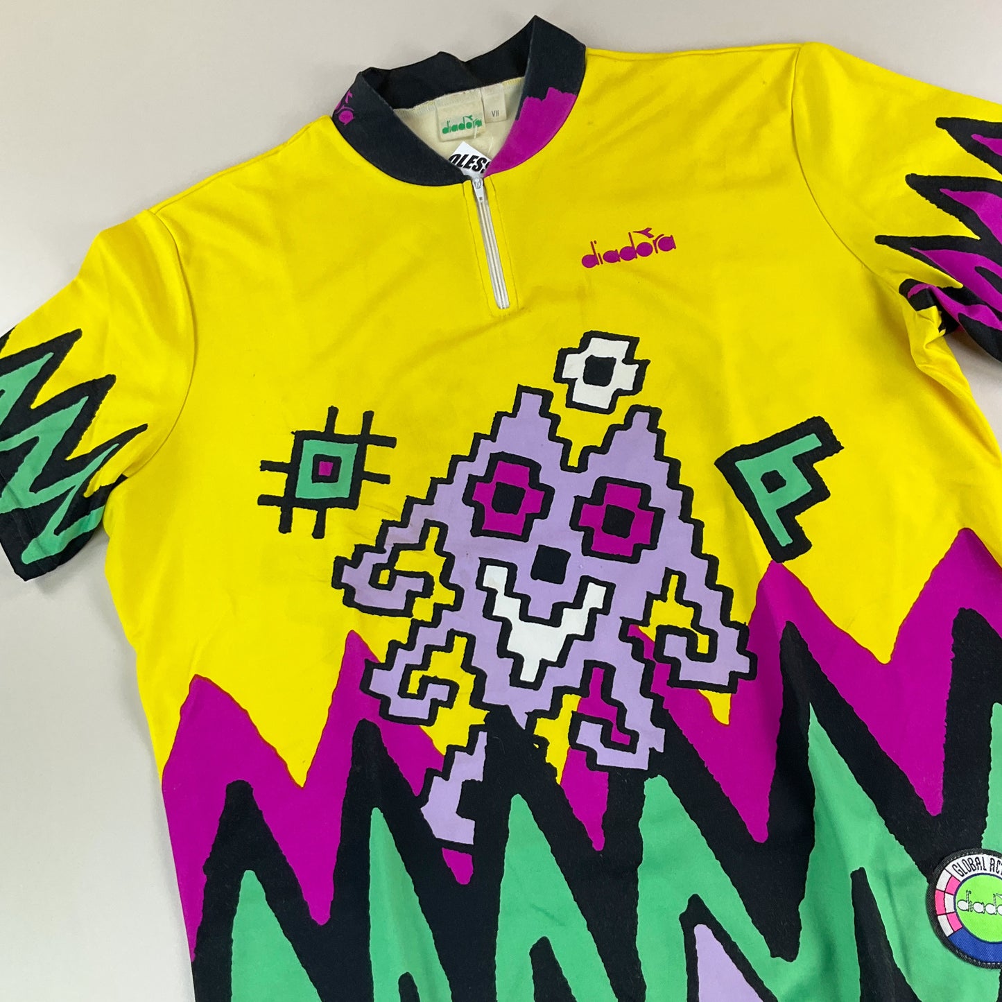 Diadora 90s Rennrad Trikot - Large-DIADORA-olesstore-vintage-secondhand-shop-austria-österreich