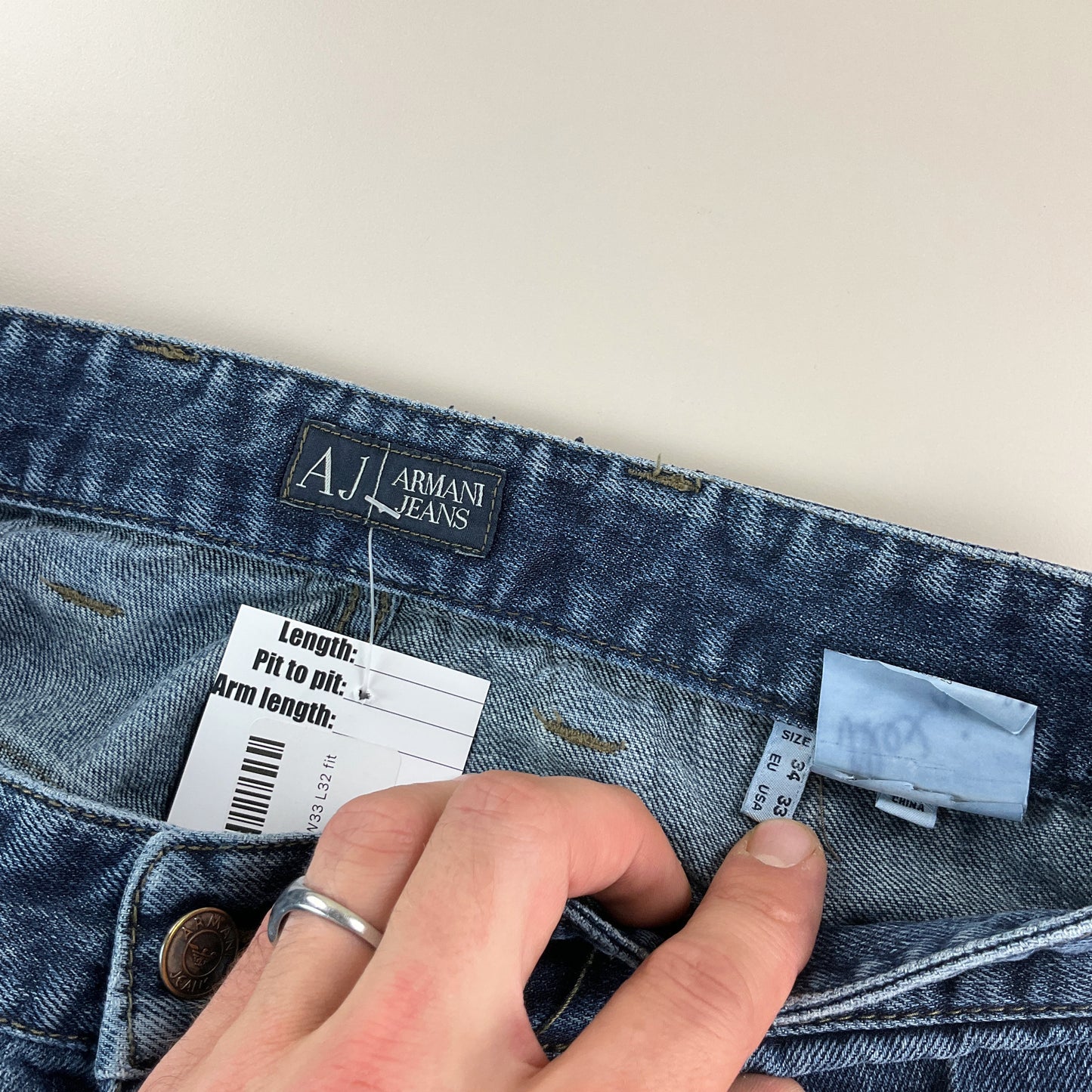 Armani 00s Jeans Hose - W33 L32 fit-Armani Jeans-olesstore-vintage-secondhand-shop-austria-österreich