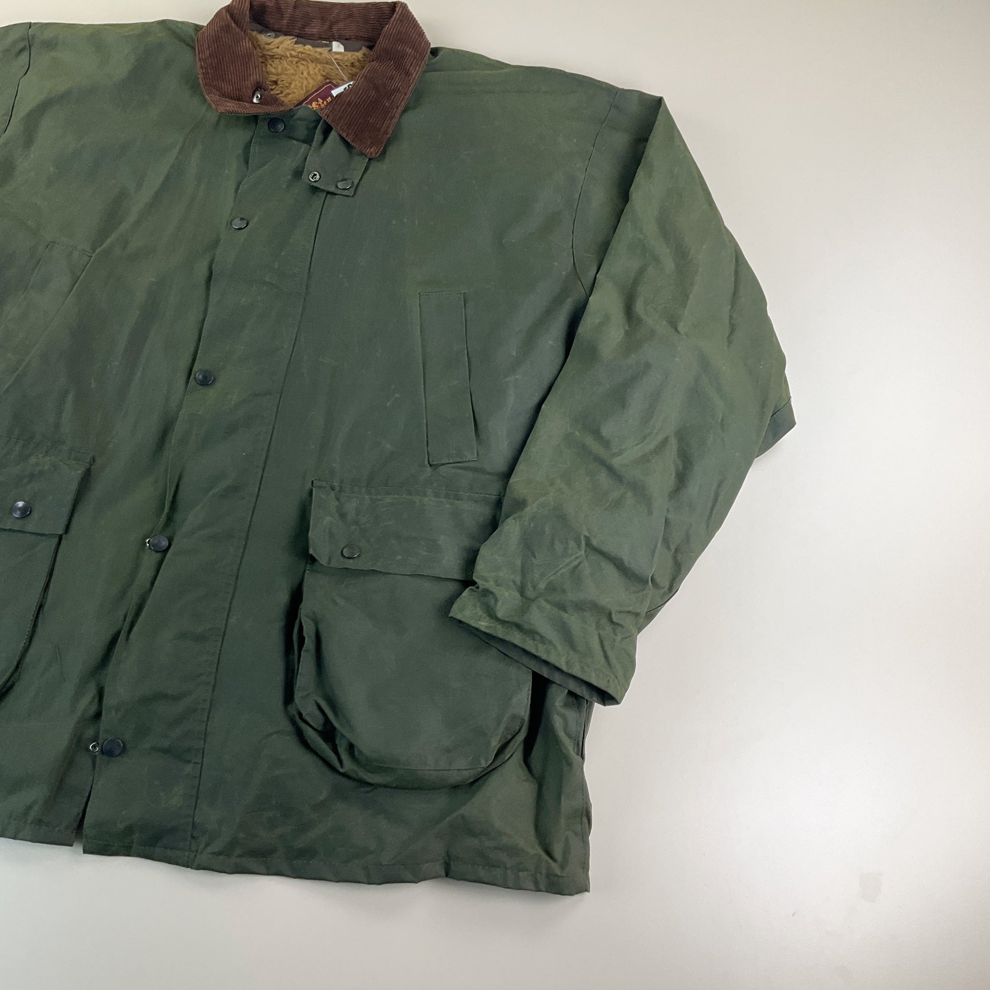 Royal Windsor England 90s Wachs Jacke - XXL-Royal Windsor-olesstore-vintage-secondhand-shop-austria-österreich