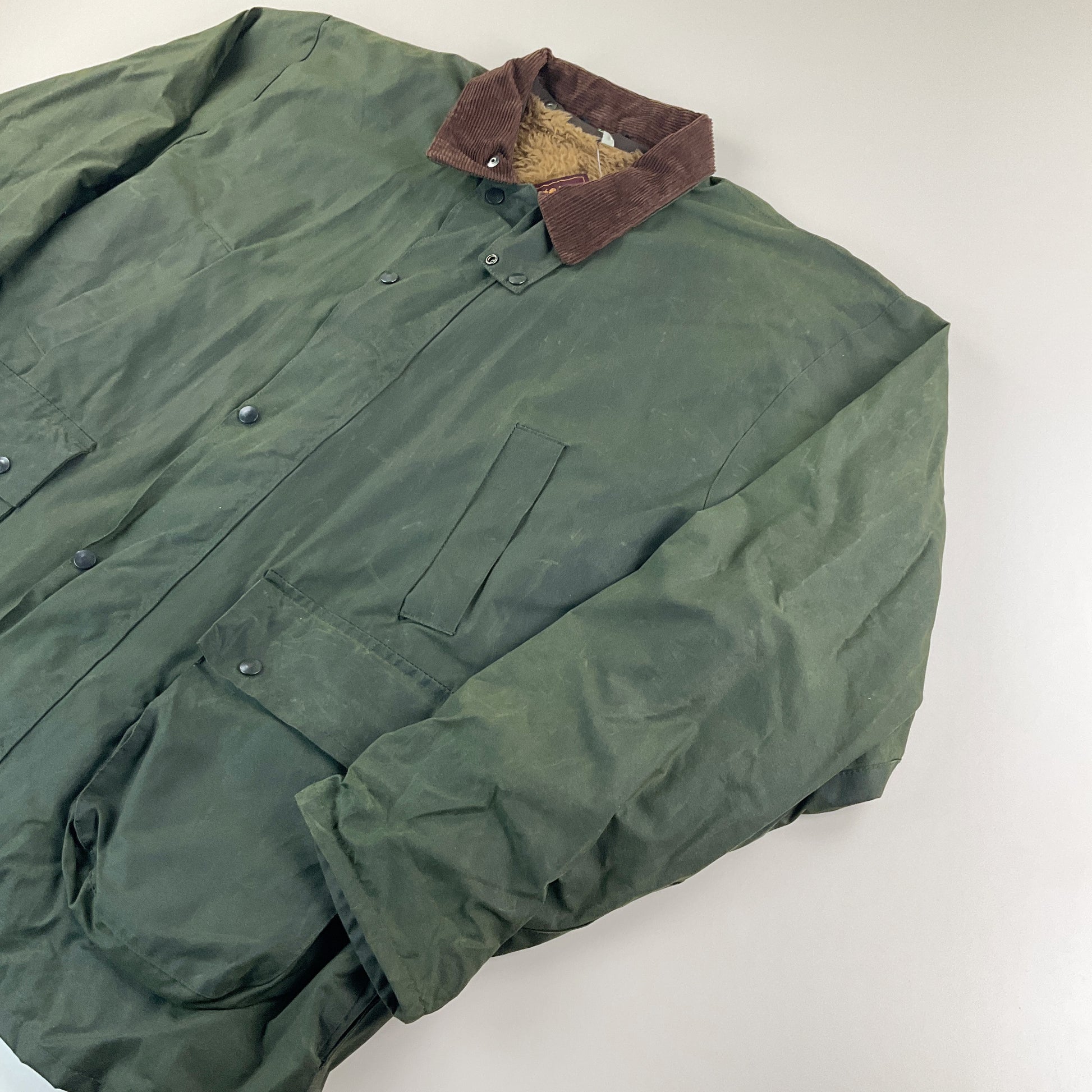 Royal Windsor England 90s Wachs Jacke - XXL-Royal Windsor-olesstore-vintage-secondhand-shop-austria-österreich