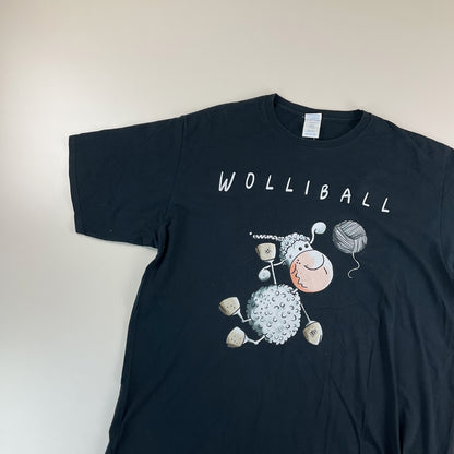 Wolliball Schaf Grafik T-Shirt - XXL-Port & Company-olesstore-vintage-secondhand-shop-austria-österreich