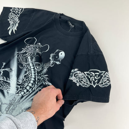 REO Dragon Yin Yang T-Shirt - Large-REO-olesstore-vintage-secondhand-shop-austria-österreich