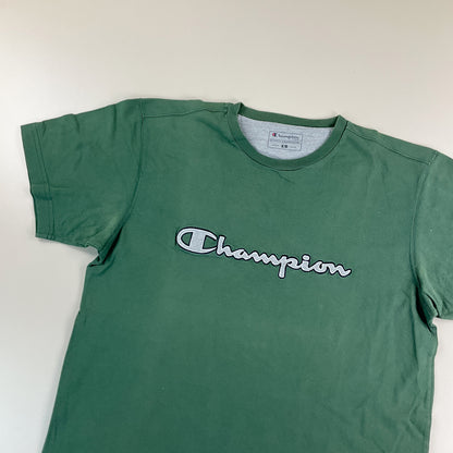 Champion Spellout T-Shirt - Large-CHAMPION-olesstore-vintage-secondhand-shop-austria-österreich