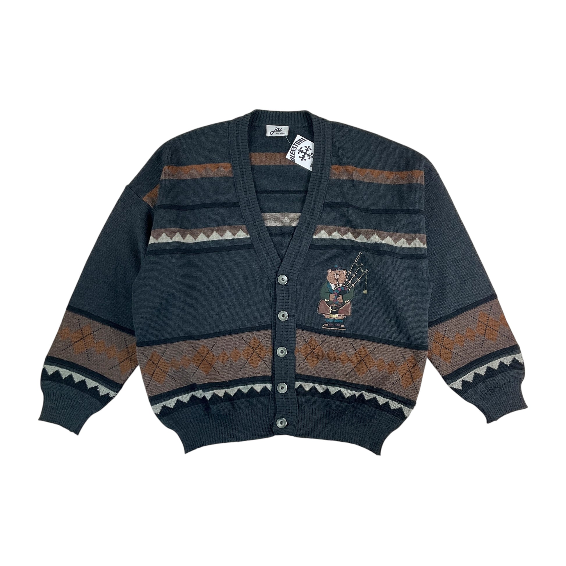 Jac 90s Woll- Cardigan - Large-Jac-olesstore-vintage-secondhand-shop-austria-österreich