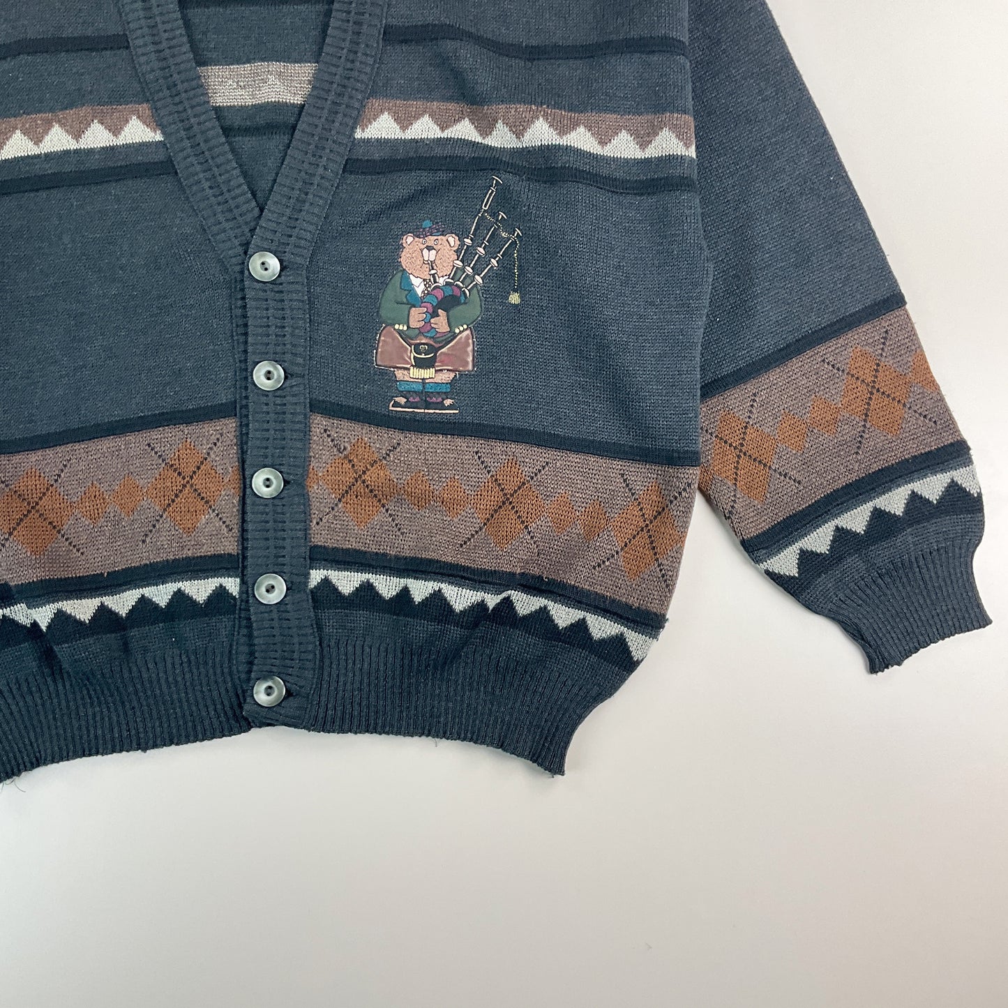 Jac 90s Woll- Cardigan - Large-Jac-olesstore-vintage-secondhand-shop-austria-österreich