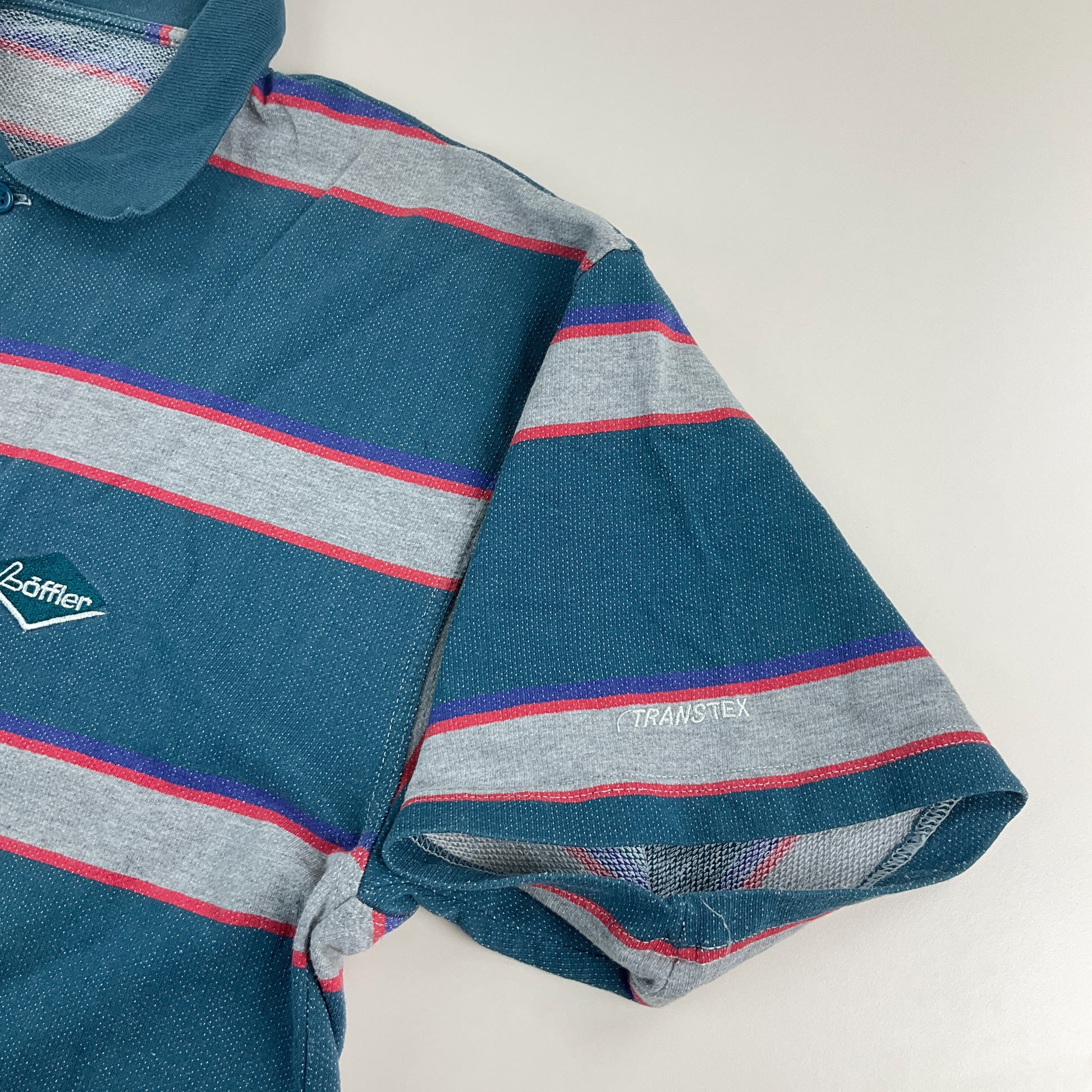 Löffler 90s Transtex Retro Polo Shirt - XL-LÖFFLER-olesstore-vintage-secondhand-shop-austria-österreich
