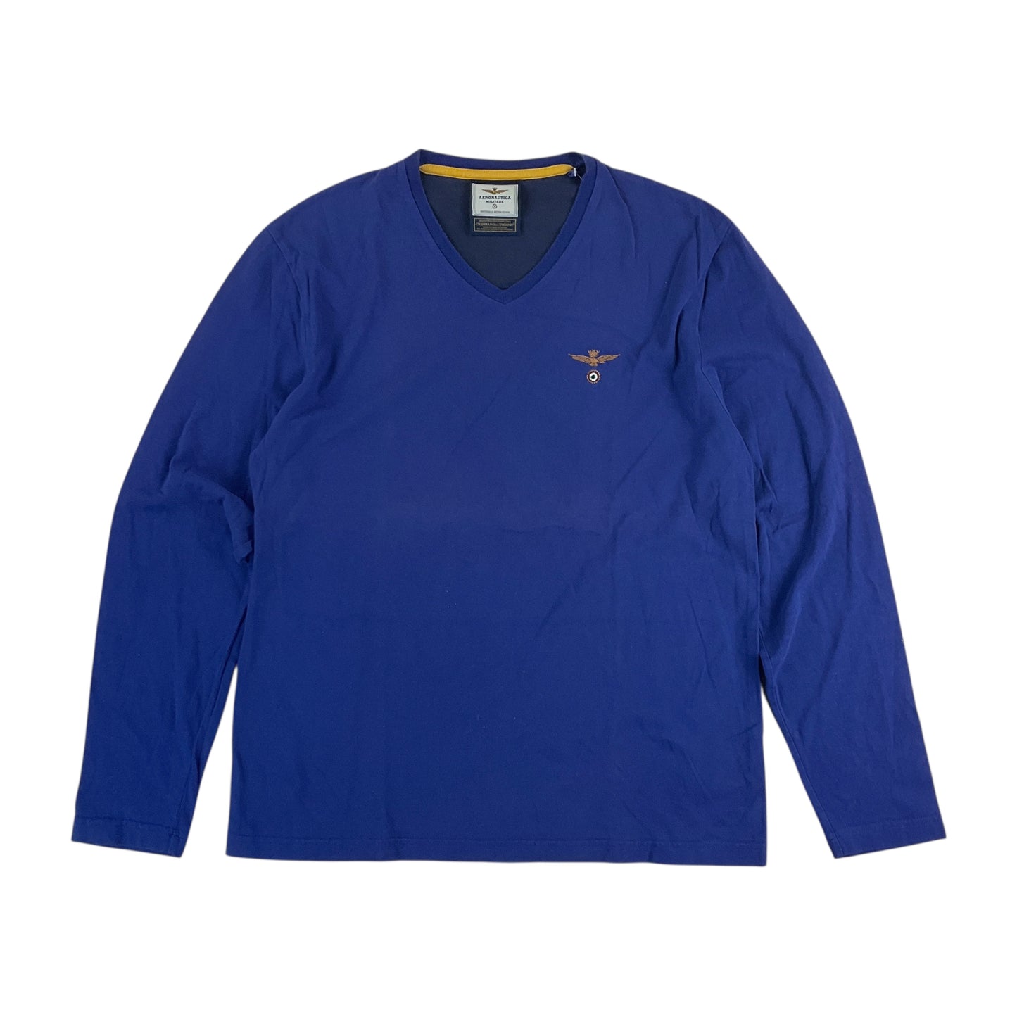 Aeronautica Militare Langarm T-Shirt - Large-AERONAUTICA-olesstore-vintage-secondhand-shop-austria-österreich