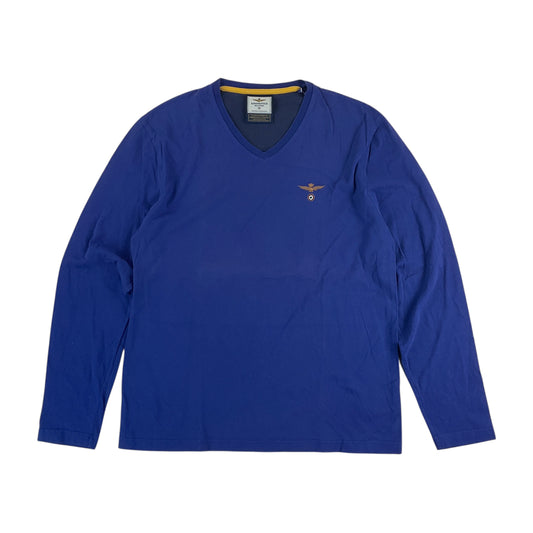Aeronautica Militare Langarm T-Shirt - Large-AERONAUTICA-olesstore-vintage-secondhand-shop-austria-österreich