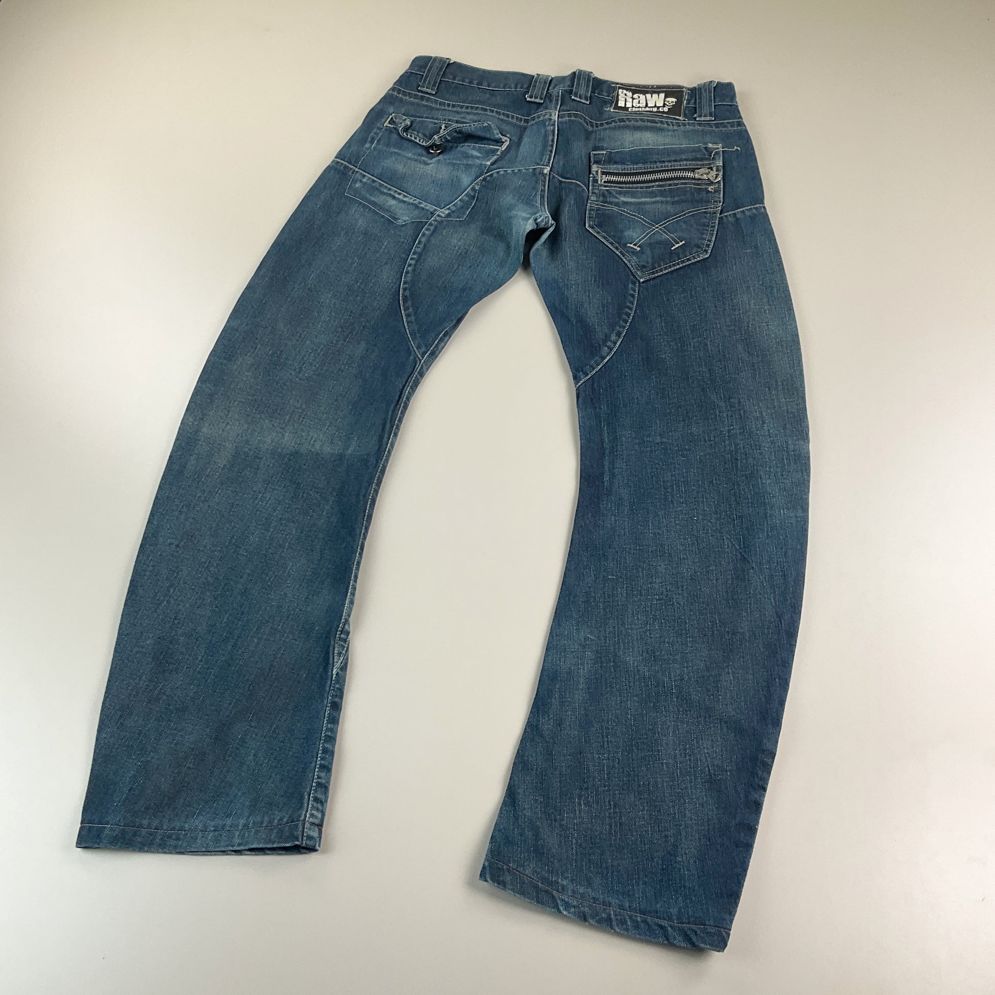 Raw Clothing Y2K Denim Jeans - W32 L32 fit-Raw Clothing-olesstore-vintage-secondhand-shop-austria-österreich