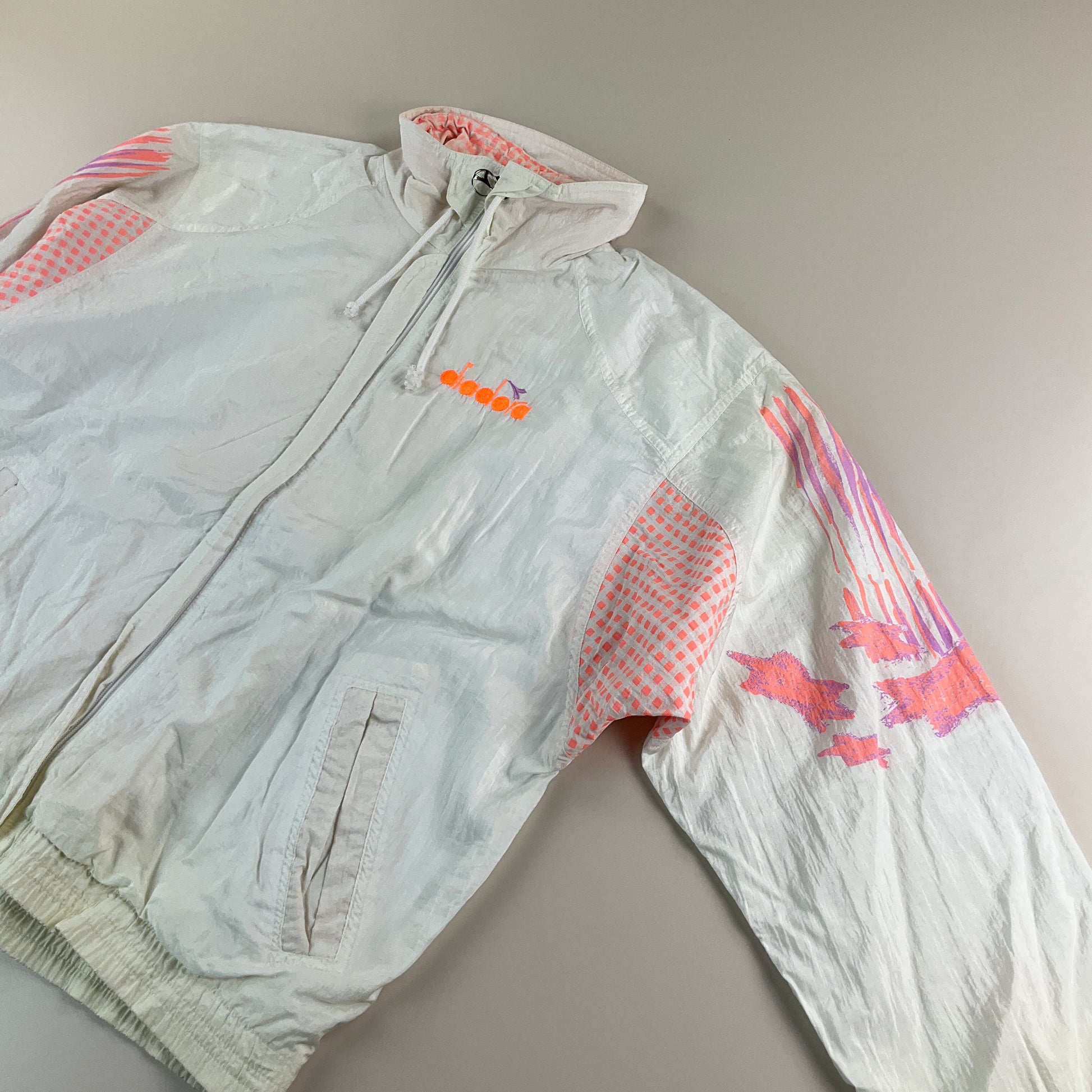 Diadroa 90s Retro Tennis Sport Jacke - Medium-DIADORA-olesstore-vintage-secondhand-shop-austria-österreich