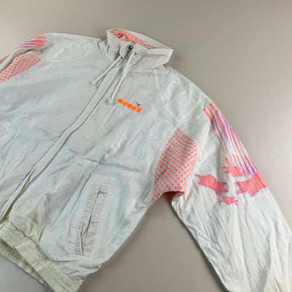 Diadroa 90s Retro Tennis Sport Jacke - Medium-DIADORA-olesstore-vintage-secondhand-shop-austria-österreich