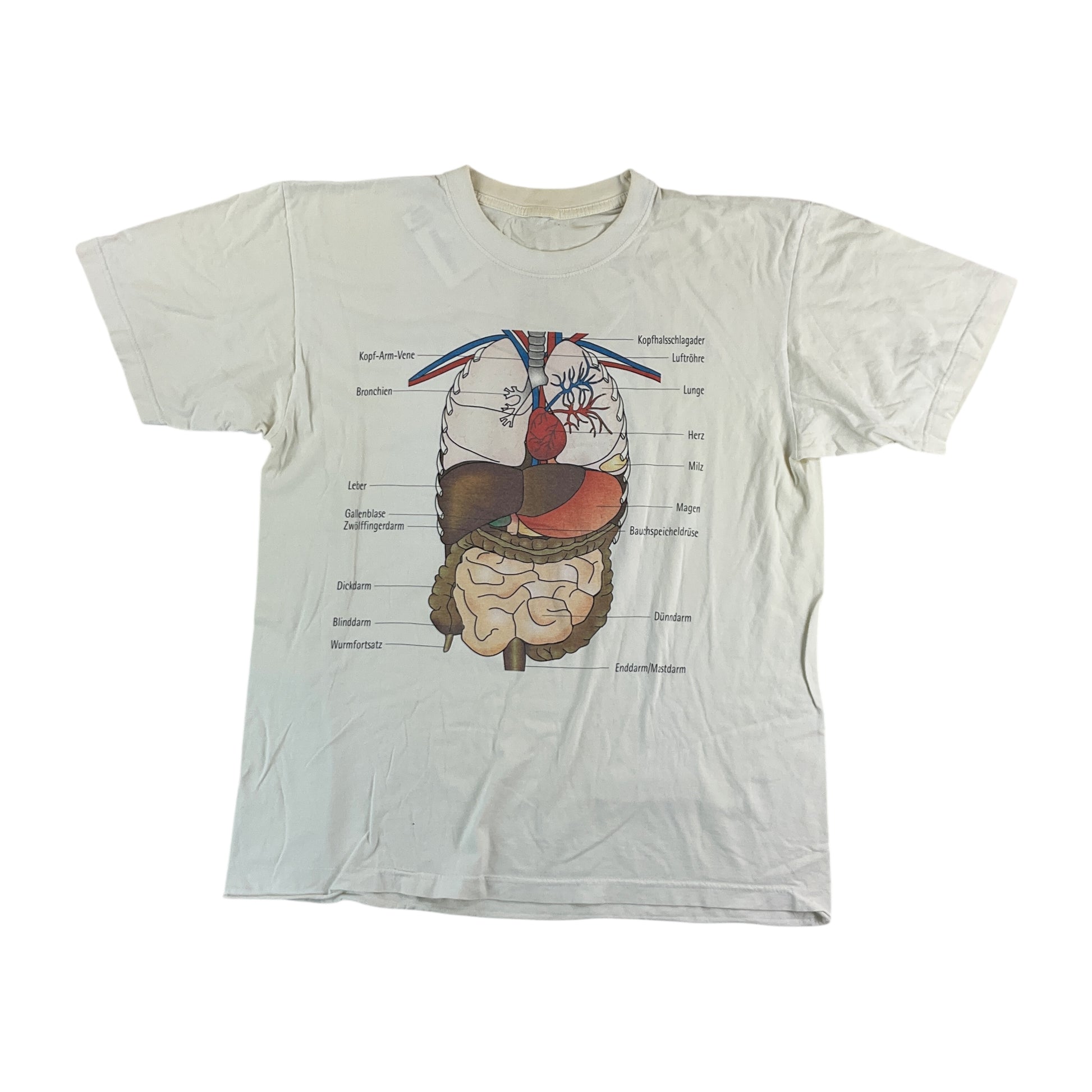 Anatomie 90s Grafik T-Shirt - Large-NO NAME-olesstore-vintage-secondhand-shop-austria-österreich