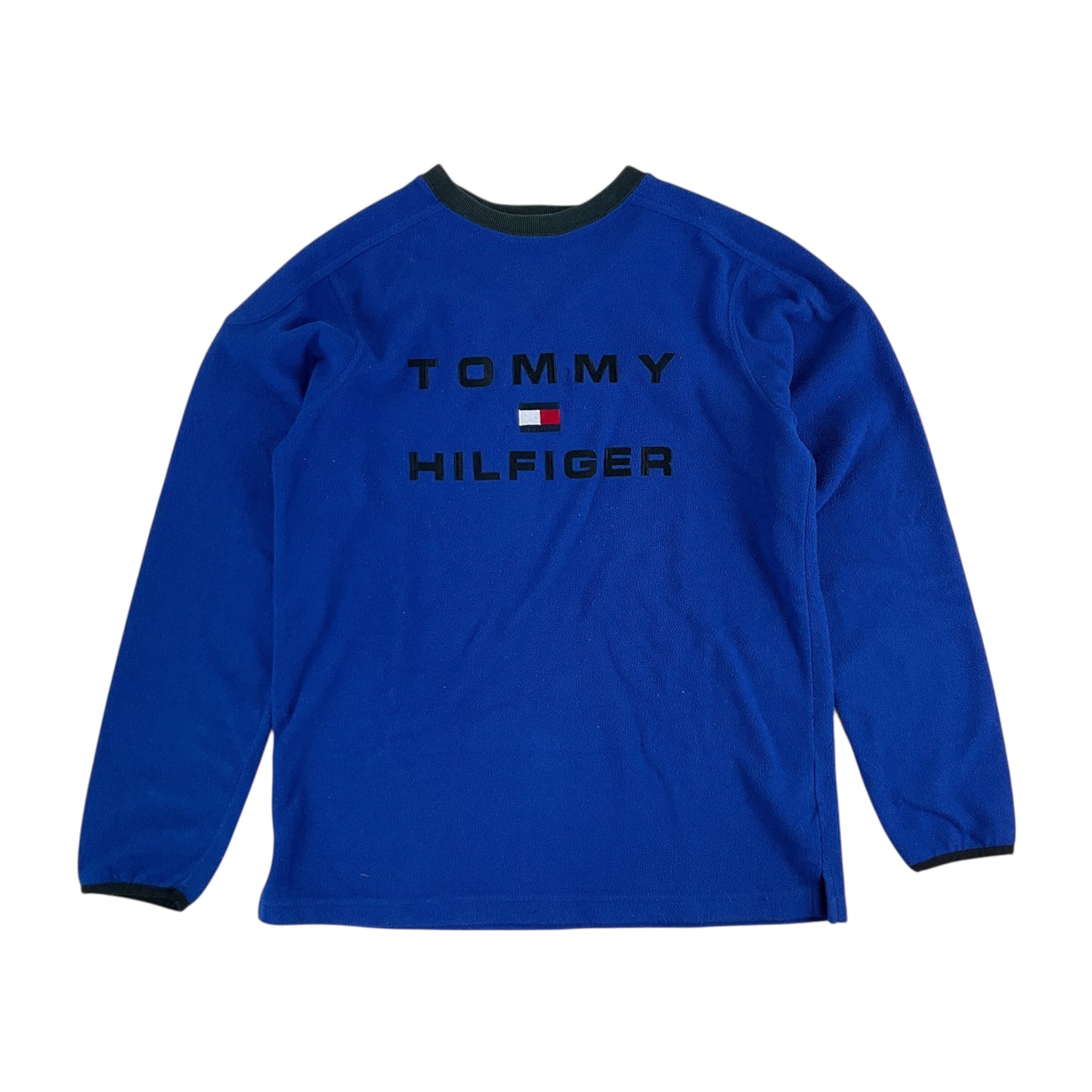 Tommy Hilfiger 90s Spellout Fleece Sweatshirt - Small-TOMMY HILFIGER-olesstore-vintage-secondhand-shop-austria-österreich