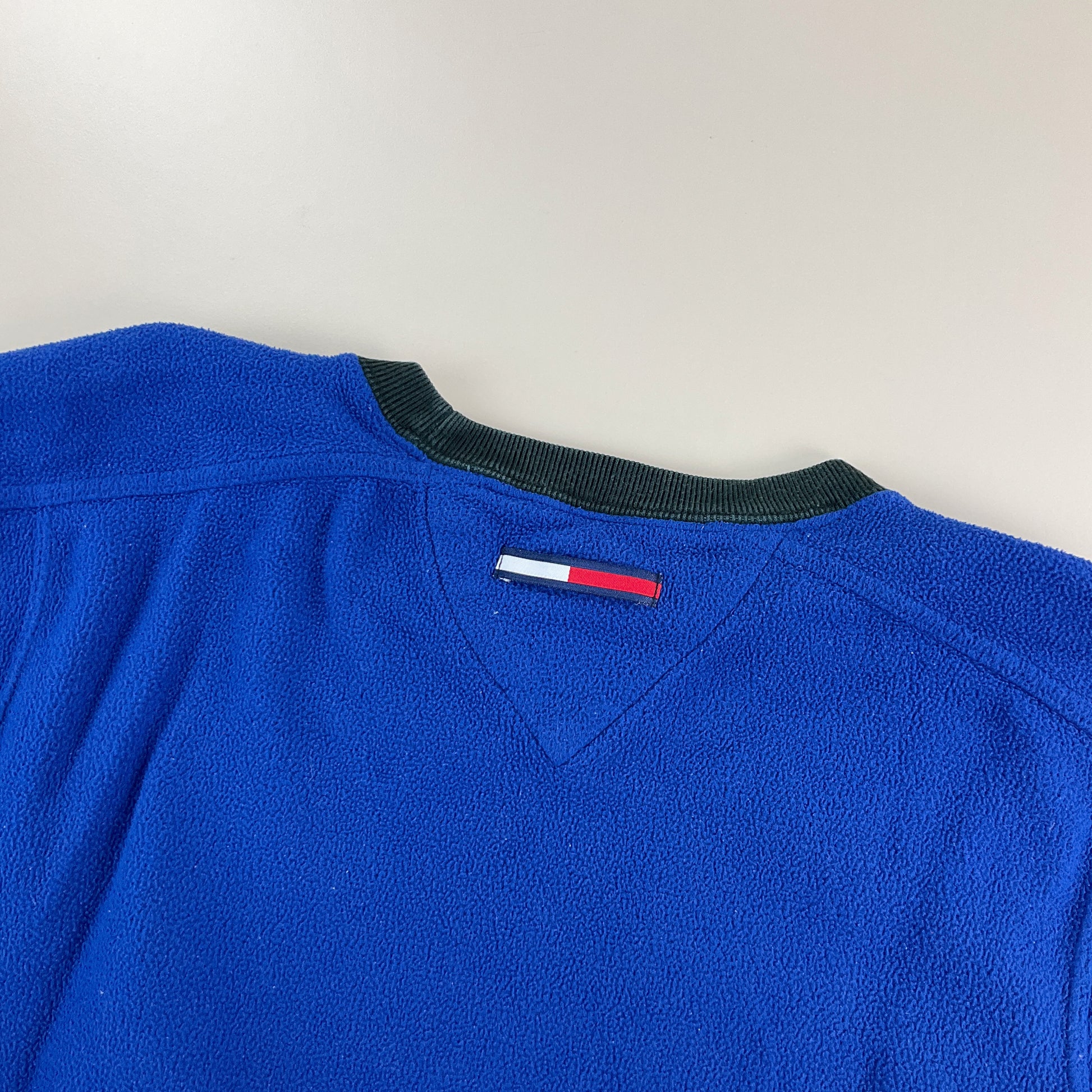 Tommy Hilfiger 90s Spellout Fleece Sweatshirt - Small-TOMMY HILFIGER-olesstore-vintage-secondhand-shop-austria-österreich