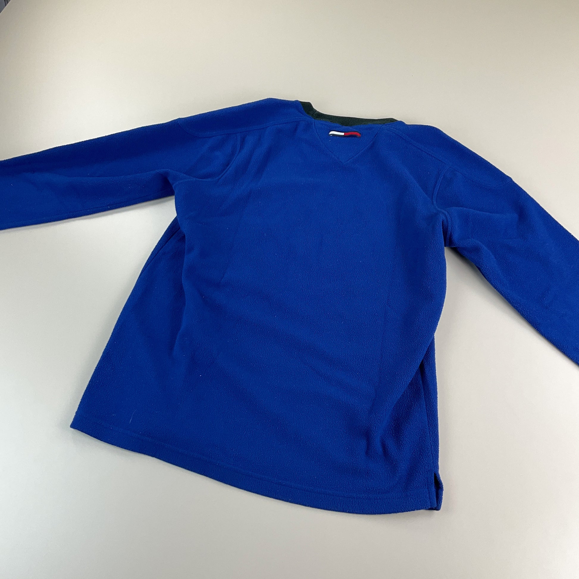 Tommy Hilfiger 90s Spellout Fleece Sweatshirt - Small-TOMMY HILFIGER-olesstore-vintage-secondhand-shop-austria-österreich
