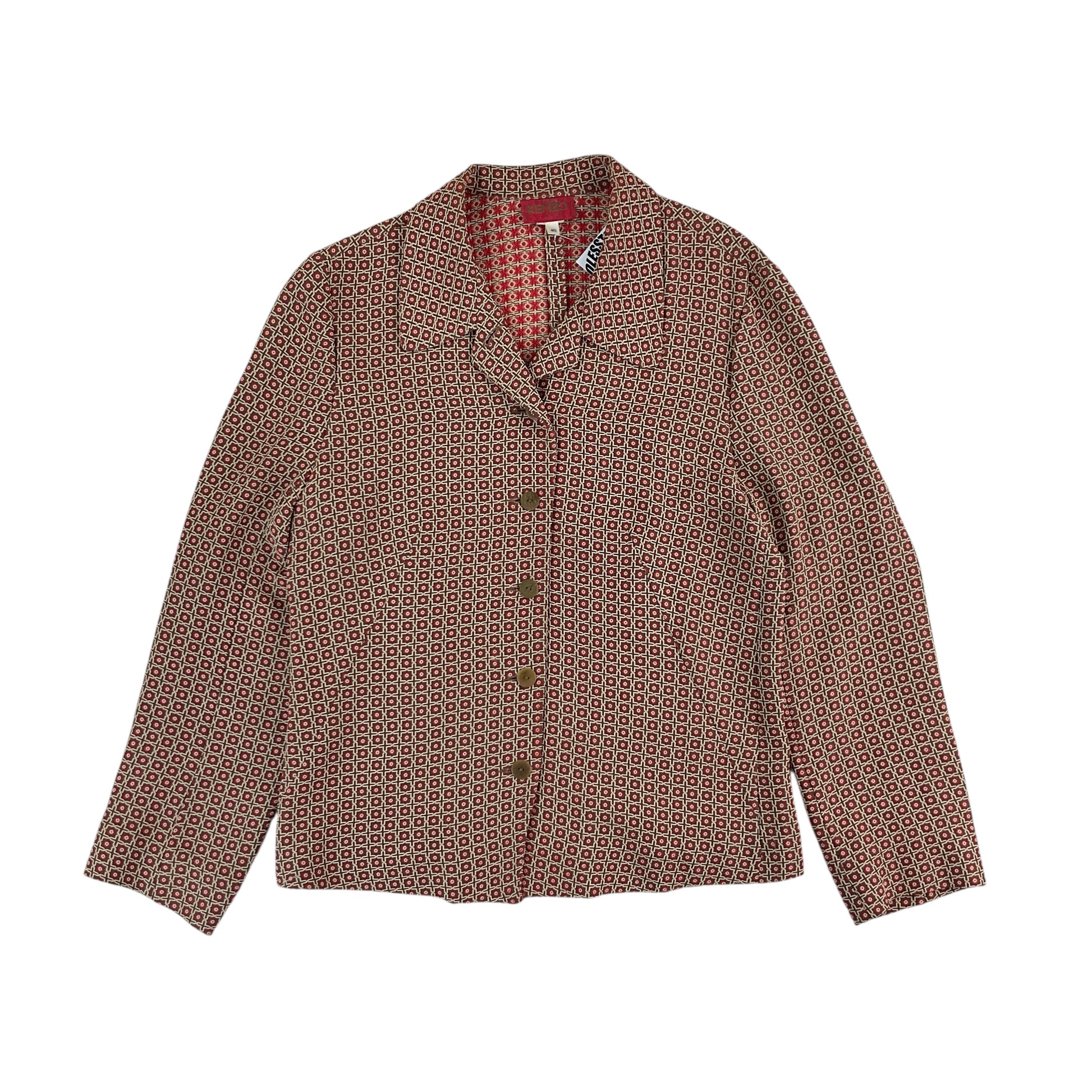 Kenzo Paris 80s Blazer Jacke - Damen/40-KENZO-olesstore-vintage-secondhand-shop-austria-österreich