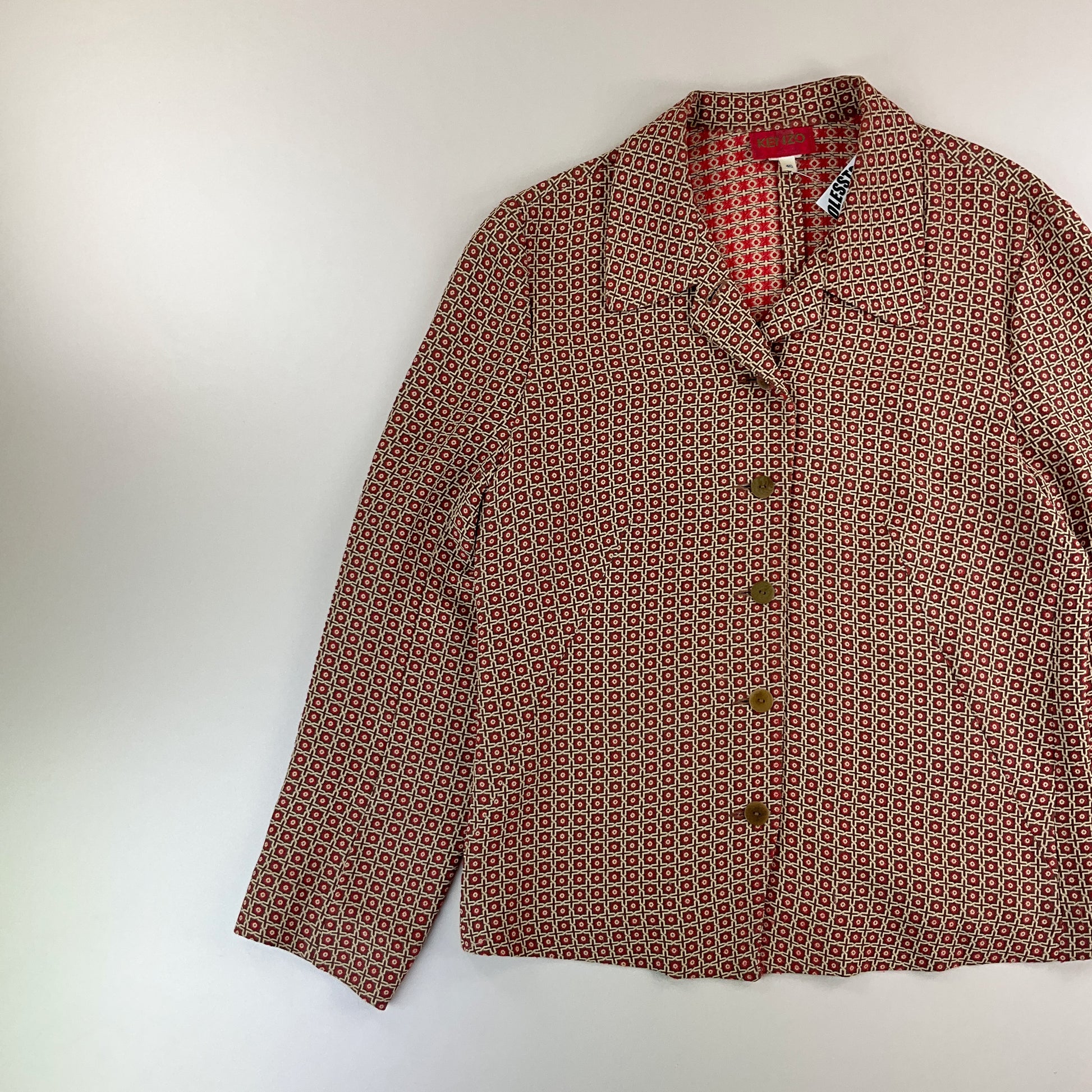 Kenzo Paris 80s Blazer Jacke - Damen/40-KENZO-olesstore-vintage-secondhand-shop-austria-österreich